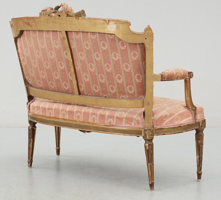 SOFFA, Louis XVI-stil, tidigt 1900-tal.