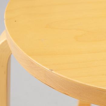 Alvar Aalto, a pair of bar stools, Artek, Finland, 2002.