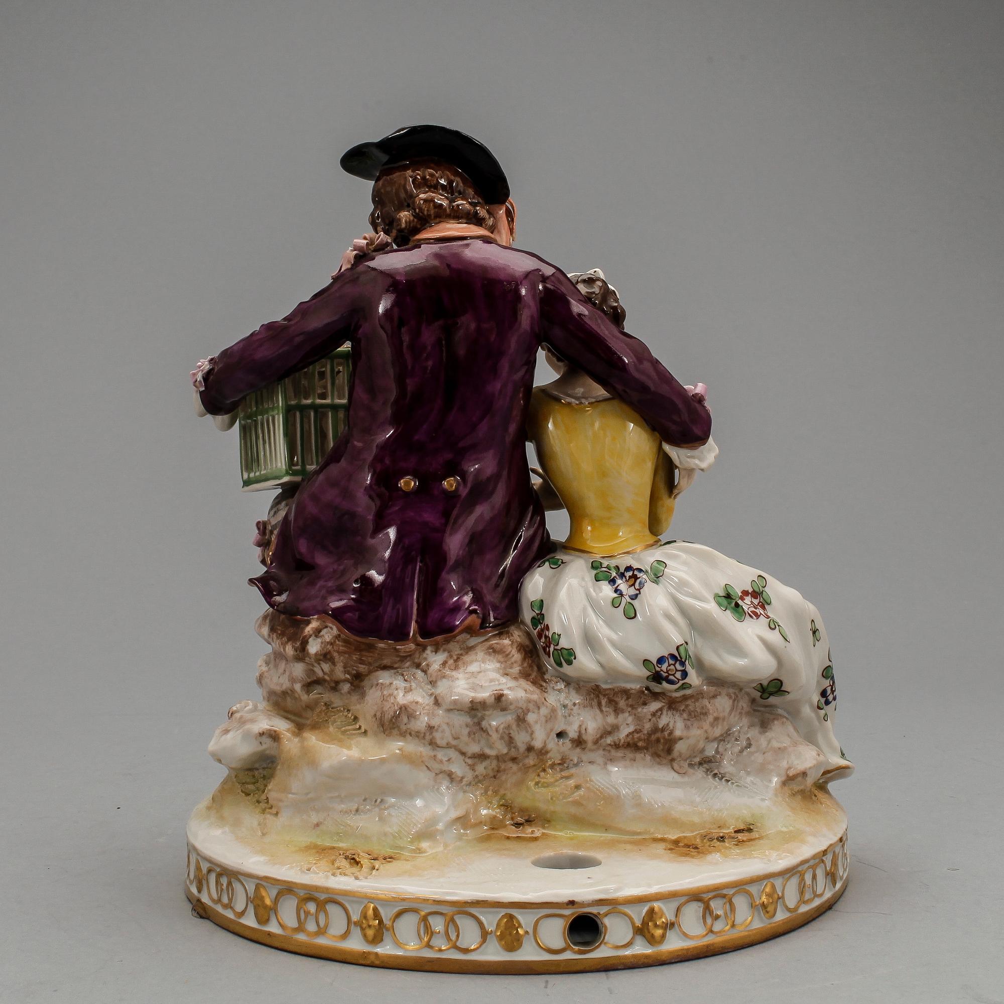 FIGURIN, porslin. Rudolstadt, 1900-tal.