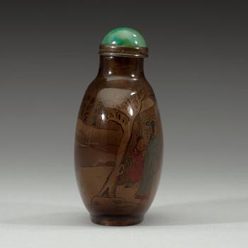 An inside-painted glass snuff bottle, signed Ye Zhongsan, and dated renzi (1912).