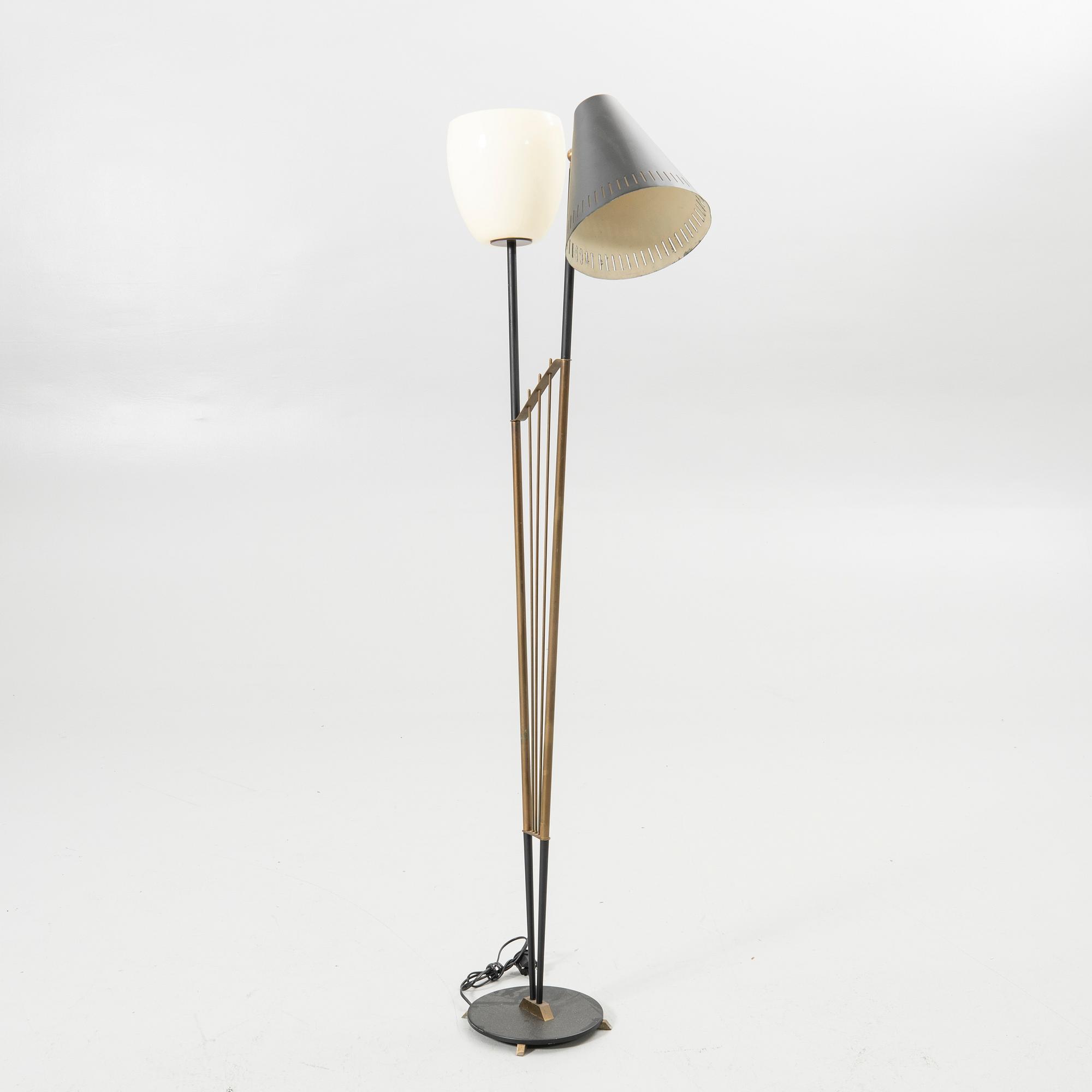Floor lamp, mid-20th century.