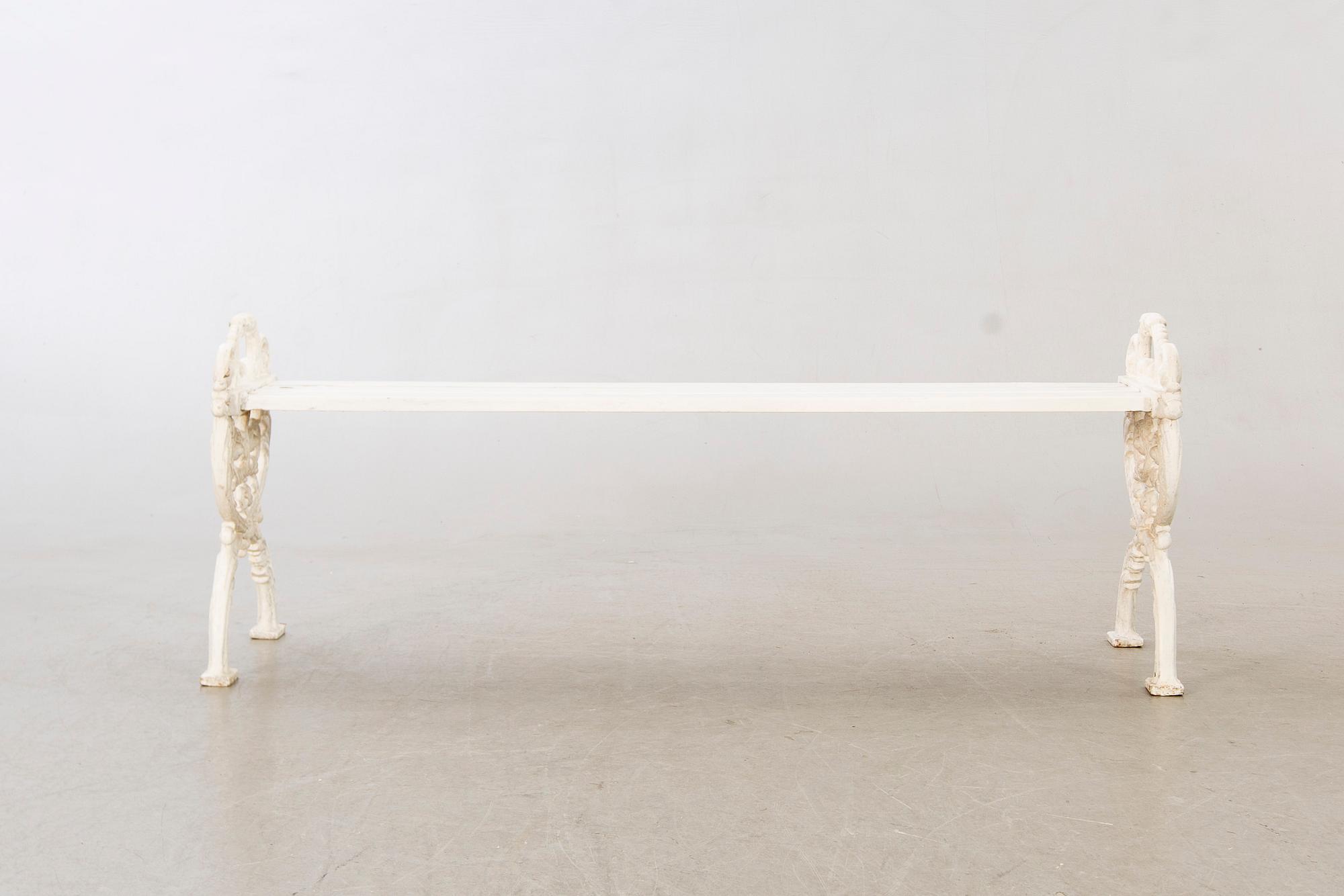 TRÄDGÅRDSBÄNK 1900-tal lättmetall.