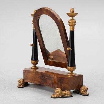 A Karl Johan style table mirror, around 1900.