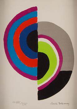 Sonia Delaunay, färglitografi, signerad och numrerad EA XXII/XXV.