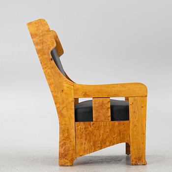An Art Nouveau armchair, circa 1900, Northern Europe.
