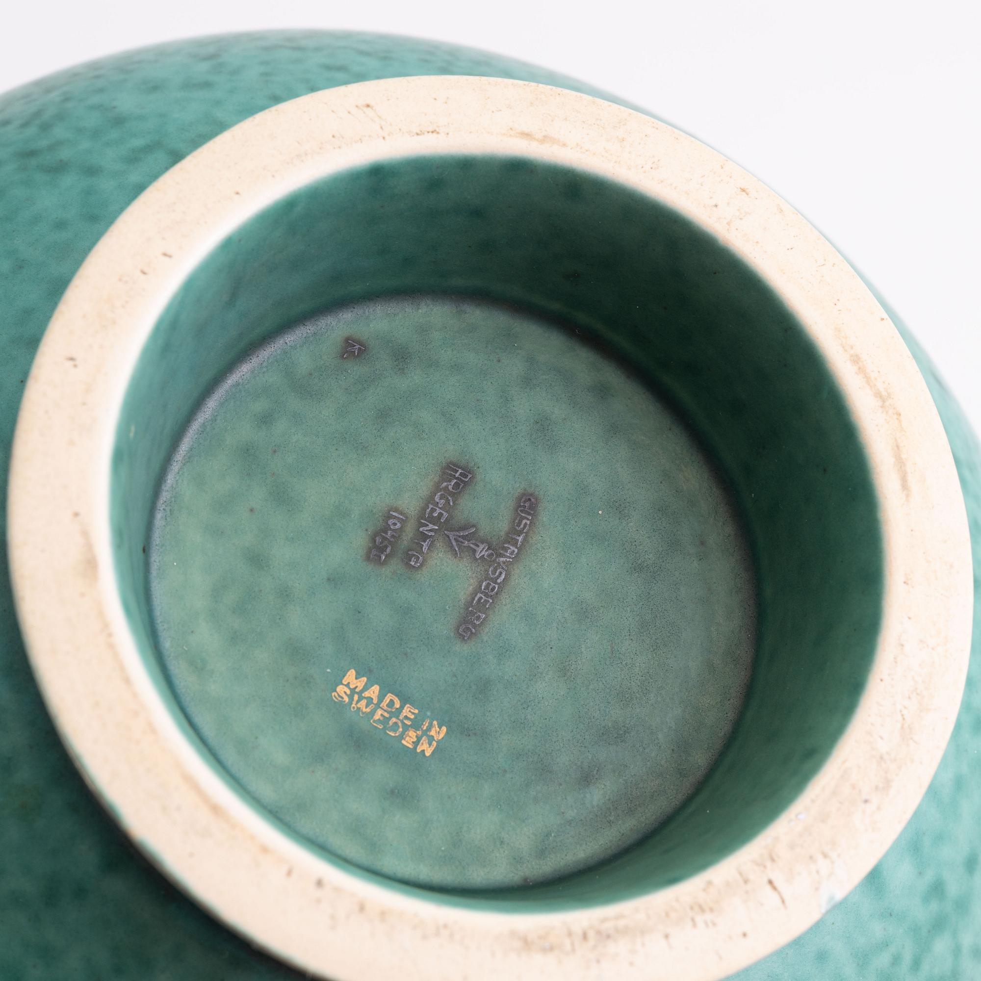 Wilhelm Kåge, a stoneware 'Argenta' vase, Gustavsberg.