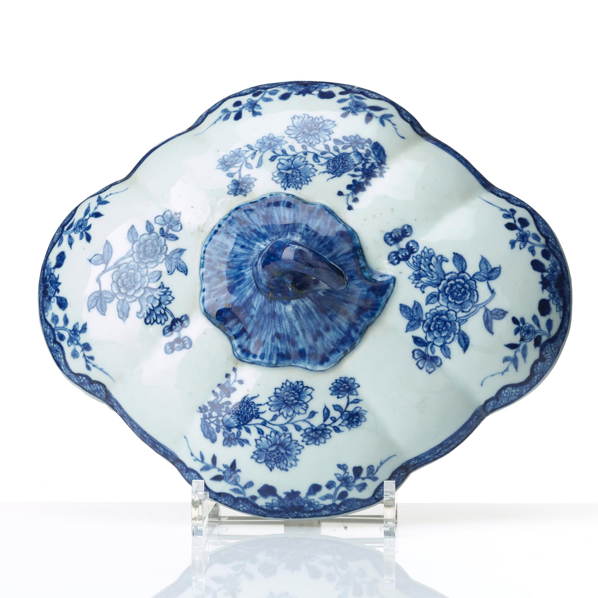 TERRIN med LOCK, kompaniporslin. Qingdynastin, Qianlong (1736-95).
