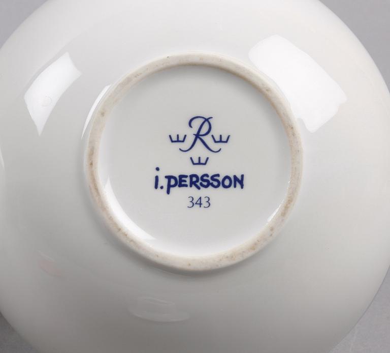 TEKANNOR, 2 st, porslin, Inger Persson, Rörstrand.