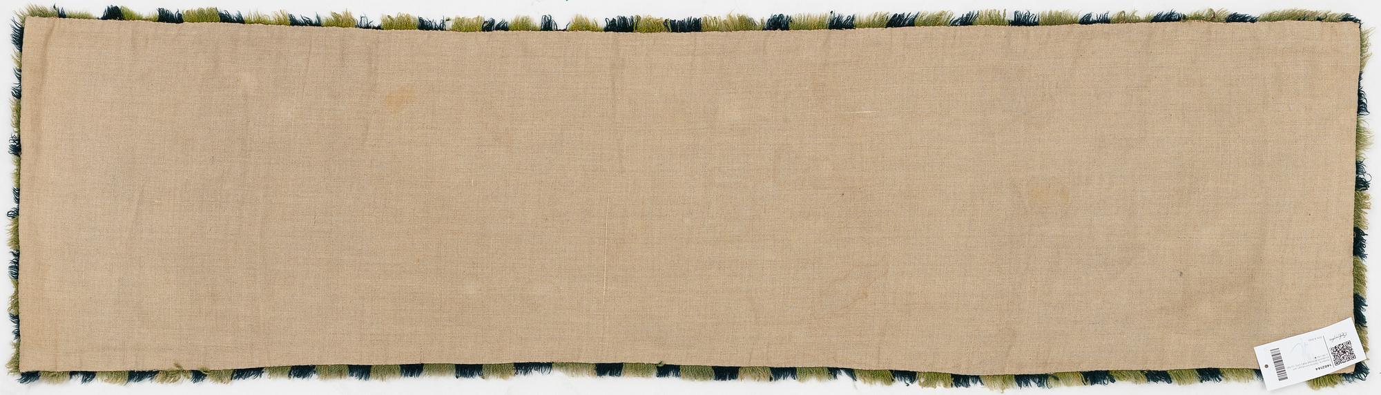 Åkdyna,  Skåne korsstygn och tvistsöm daterad 1845 EPD, ca 142 x 38 cm.