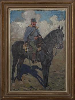 TUNTEMATON/OKÄND/ UNKNOWN, Olja på skiva, sign. och dat. 25/11-16.