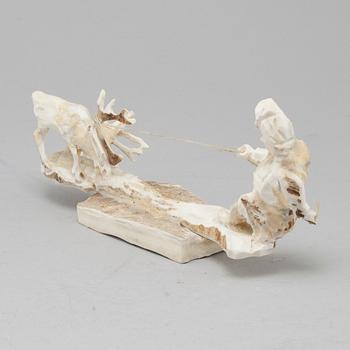 ERIK NORBERG, figurin, horn, signerad E.N. och daterad -91.