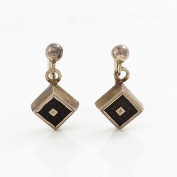 Smyckesset, örhängen, collier, silver.