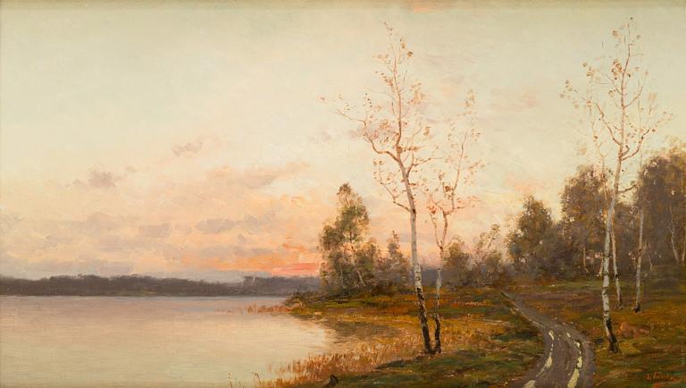 Eugen Taube, Dawn on the shore.