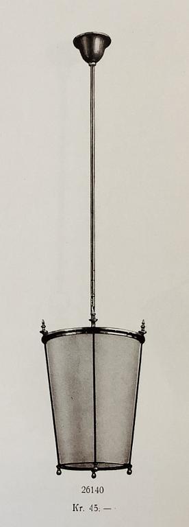 Erik Tidstrand, a ceiling lamp, model "26140", Nordiska Kompaniet, 1920s.