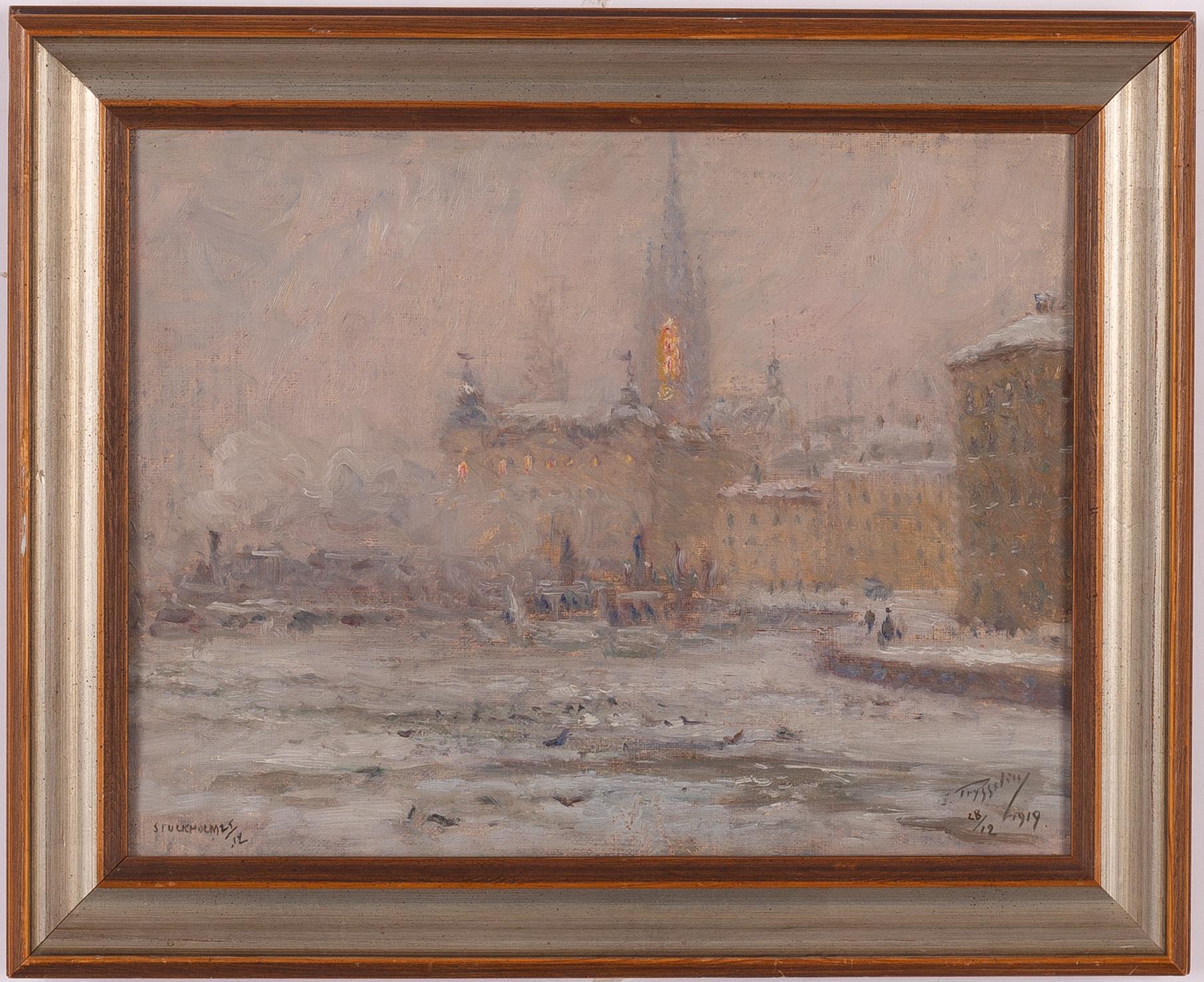 Erik Tryggelin, Vintervy mot Riddarholmskyrkan.