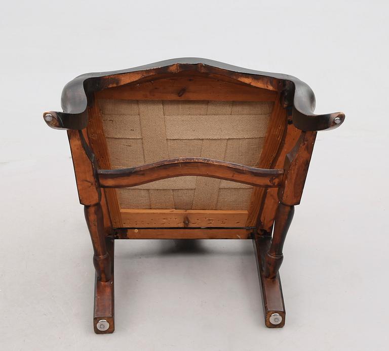 KARMSTOL, rokokostil, 1800-/1900-tal.