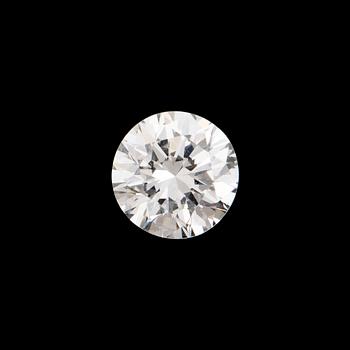 LÖS RUND BRILJANTSLIPAD DIAMANT 0.66 ct enligt certifikat.