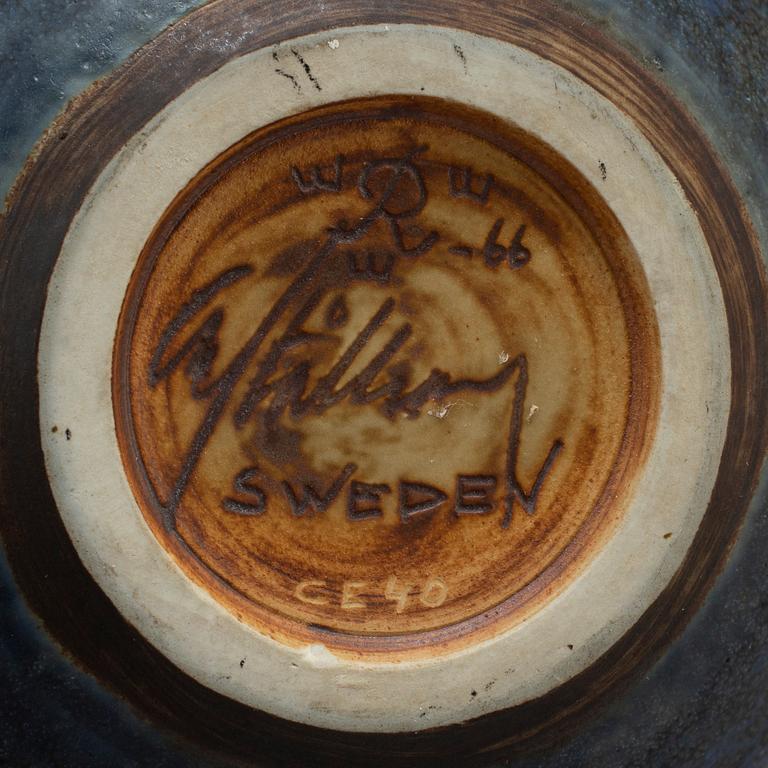 CARL-HARRY STÅLHANE, a unique stoneware vase, Rörstrand 1966.