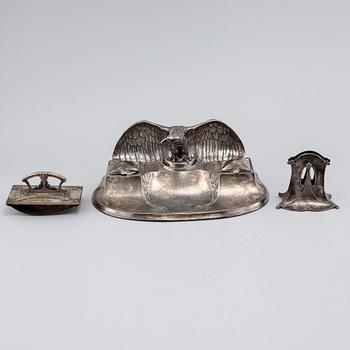 A three piece writing set from WMF, first half of the 20th century.
