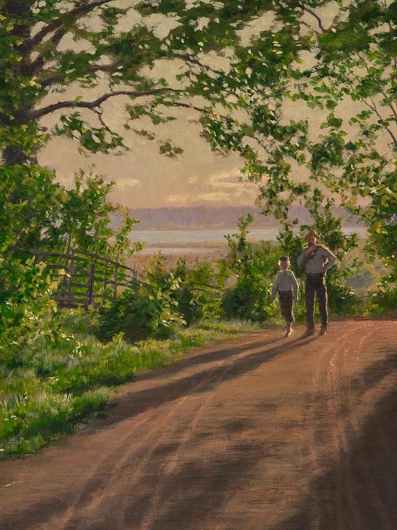 Johan Krouthén, Walk in summer greenery.