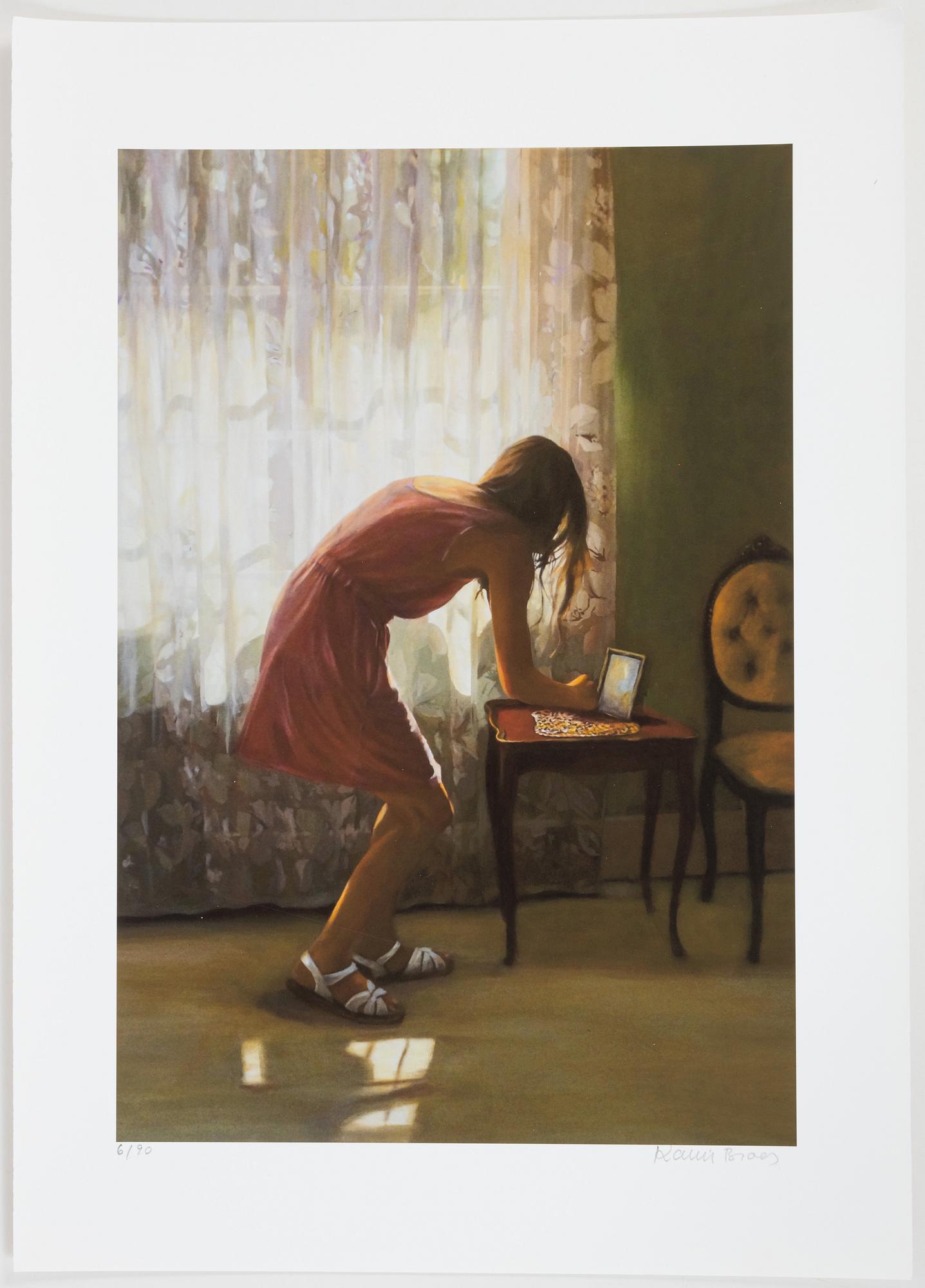 Karin Broos, giclée., signed 6/90.
