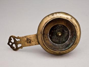 NATTLJUSSTAKE, mässing, 1600/1700-tal.