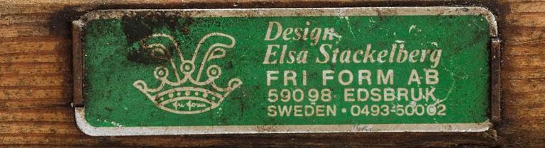 Four pieces of garden furniture by Elsa Stackelberg for Fri Form,