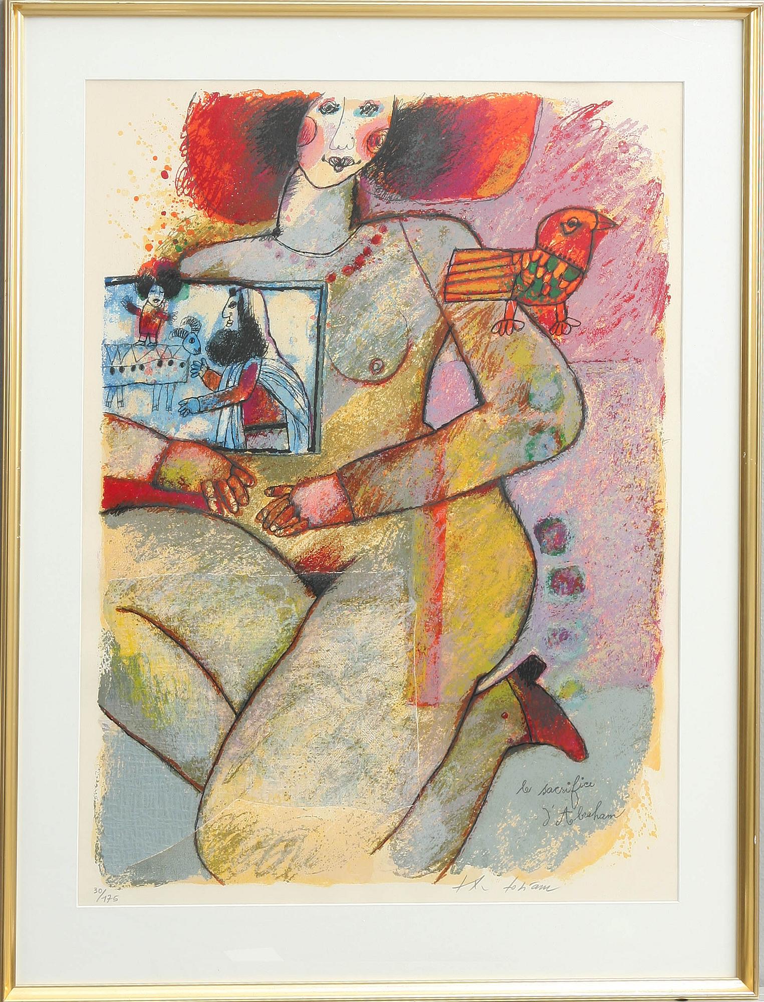 THEO TOBIASSE, färglitografi, sign o numr 30/175.