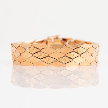 Armband, 750/18k guld.