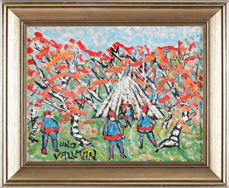 UNO VALLMAN, olja på duk, sign.