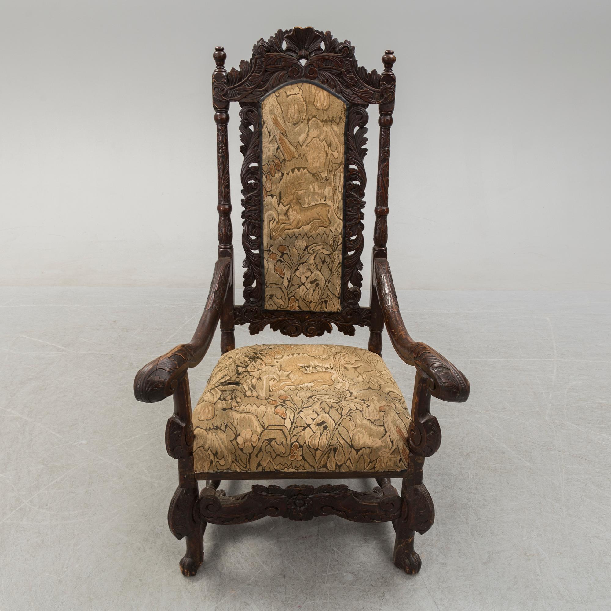 ARMCHAIR, baroque, early 18th century.