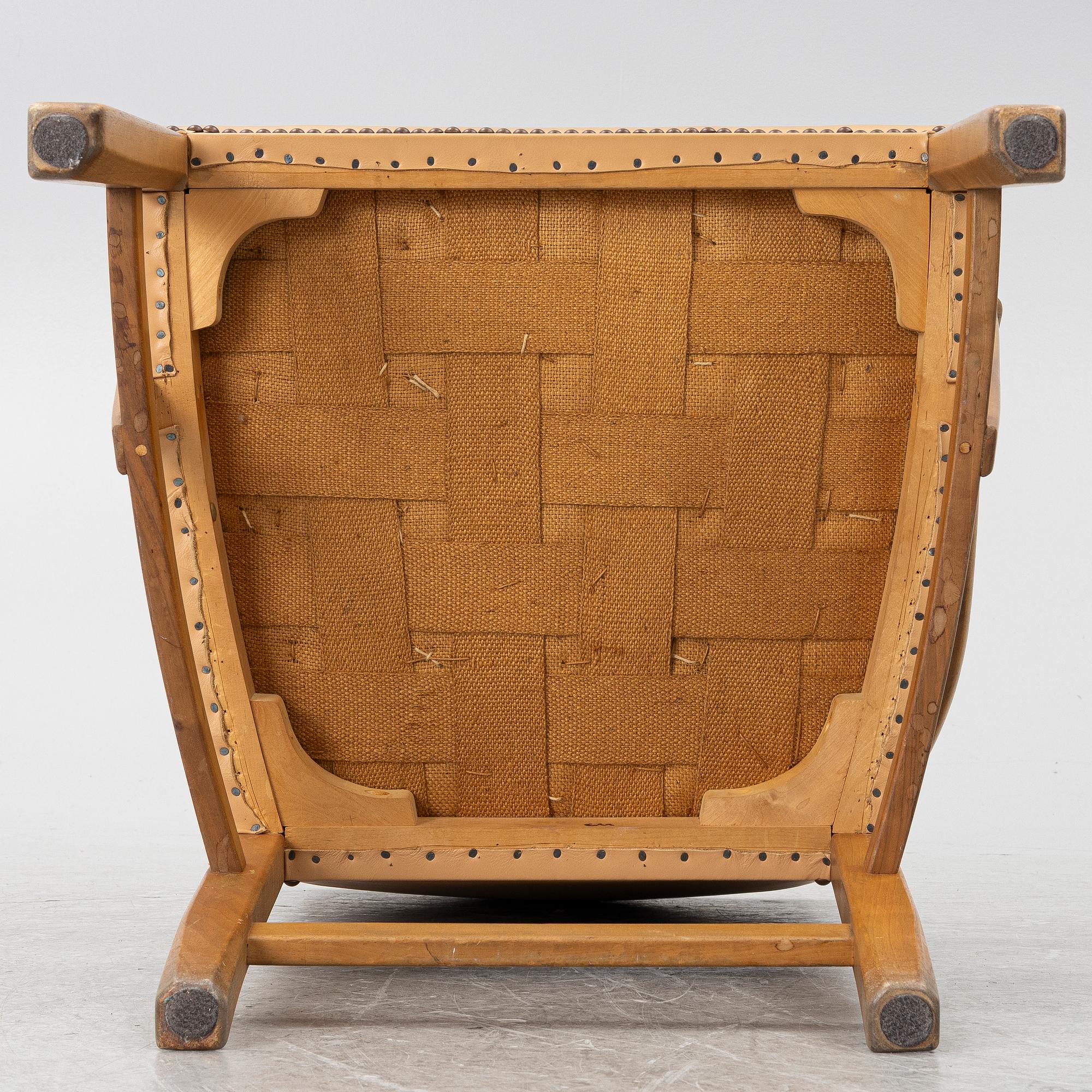 Carl Malmsten, Armchair, “Gustavus”, Åfors Möbelfabrik, second half of the 20th century.
