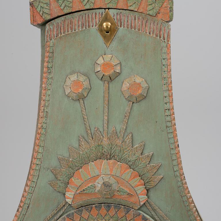An early 19th century folk art floor clock from Ångermanland.
