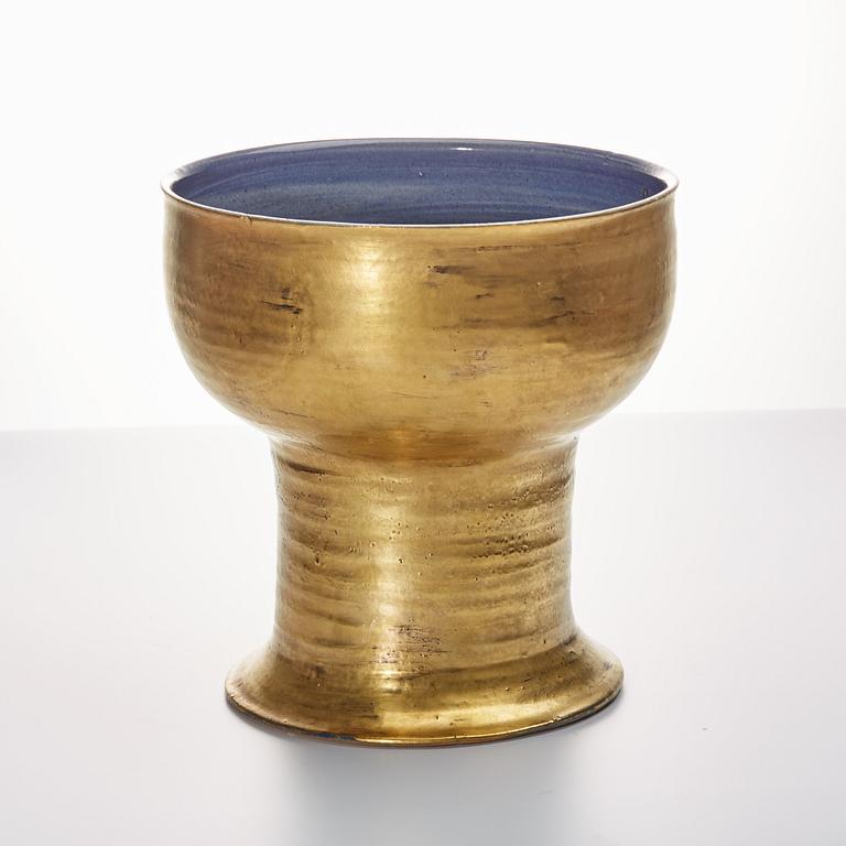 SKÅL PÅ FOT, glaserad keramik, 1900-talets andra hälft.