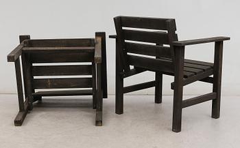 FÅTÖLJER, 6 st, Elsa Stackelberg, Fri Form, 1900-talets andra hälft.
