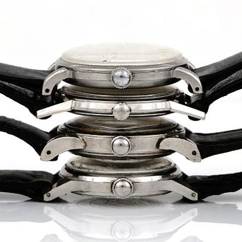 ARMBANDSUR, 4 st, bland annat Tissot Automatic, 1900-talets andra hälft.