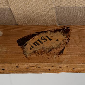 A late Gustavian style armchair, early 20th Century.