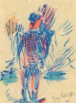Inge Schiöler, Blue figure.
