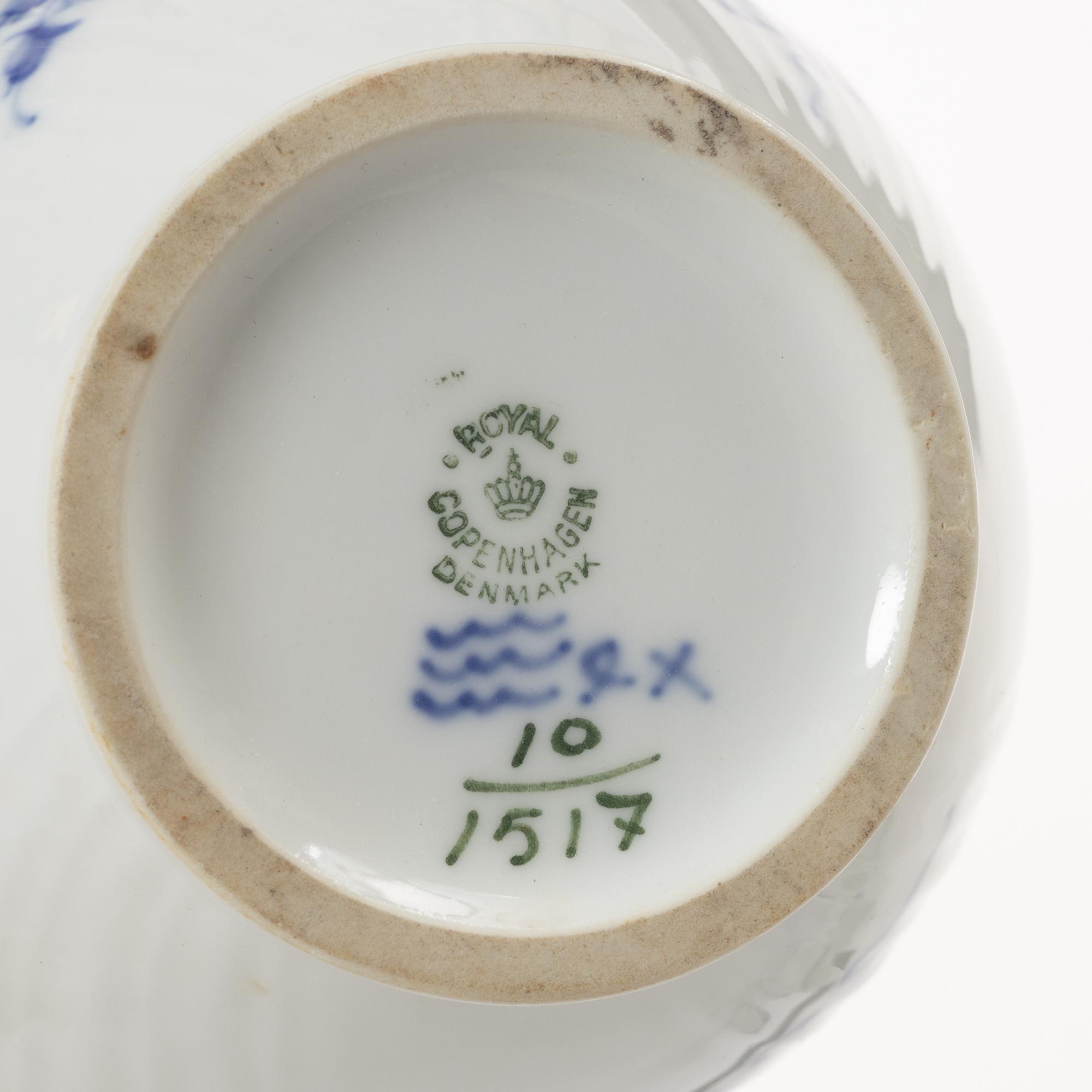 A 53-piece 'Blå Blomst' porcelain coffee service, Royal Copenhagen, Denmark.