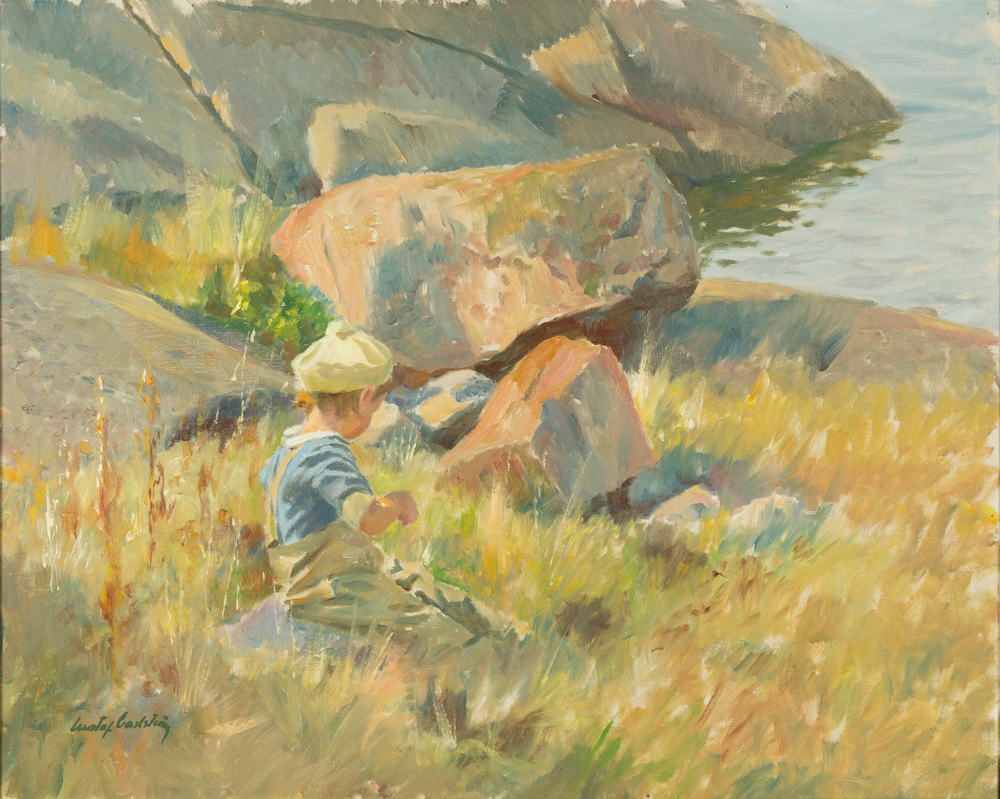 Gustaf Carlström, Pojke vid havsstrand.