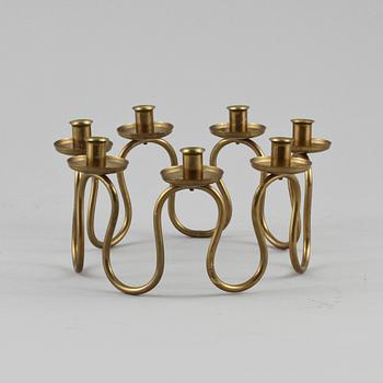 LJUSSTAKE, mässing, 1900-talets andra hälft.