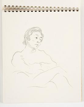 Lotte Laserstein, 4 skissböcker med blyertsteckningar.