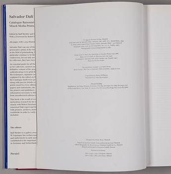BÖCKER, 2 st, Salvador Dali, Catalogue Raisonne of Etchings and Mixed-Media prints och Catalogue Raisonne of Prints II.