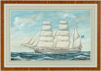 Gustaf Fredriksson, The three-masted barque "Solid" (Captain J. Jansson).