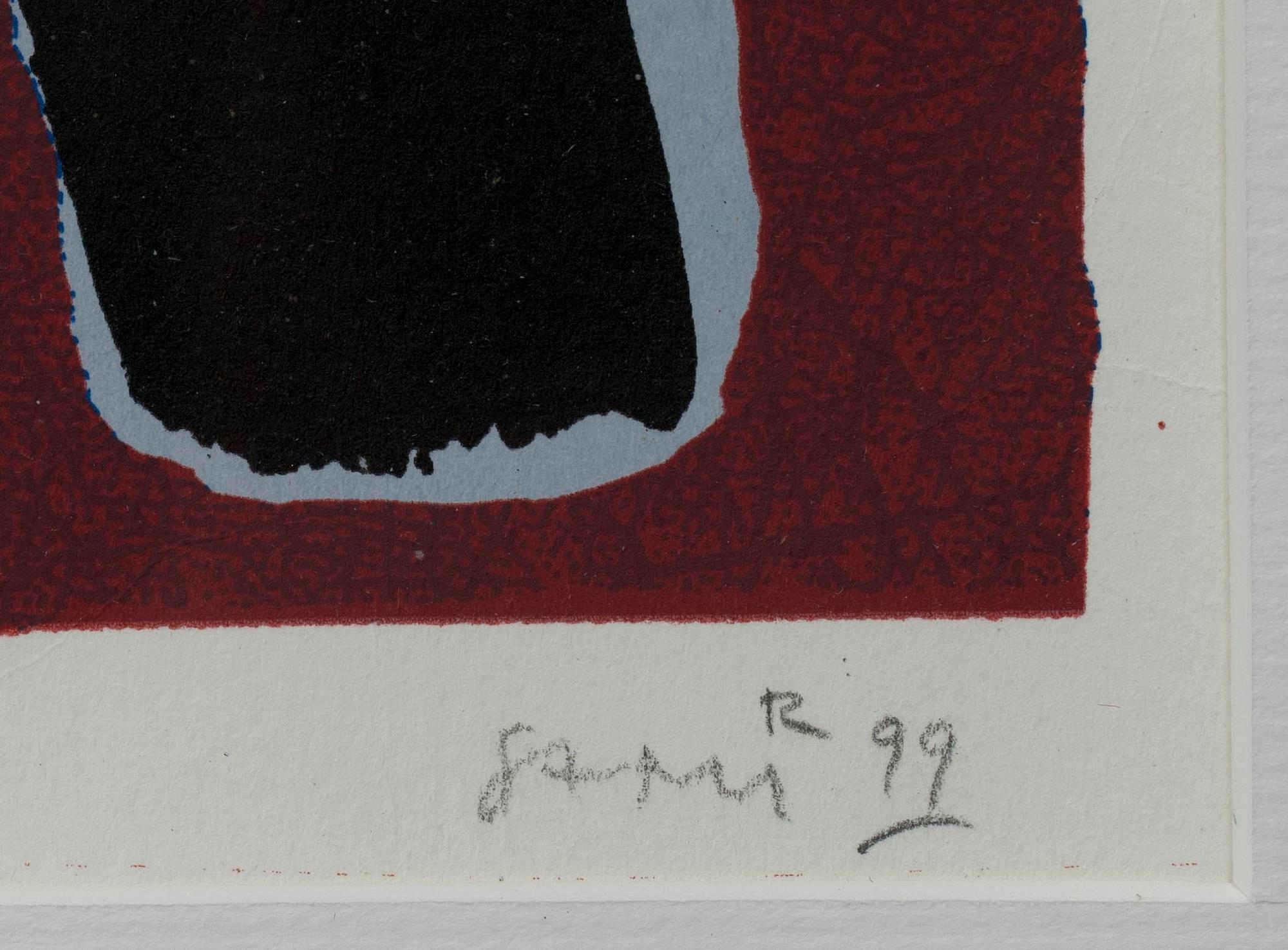 SAMI RINNE, färglitografi, sign. och dat. 99, numr. 9/50.