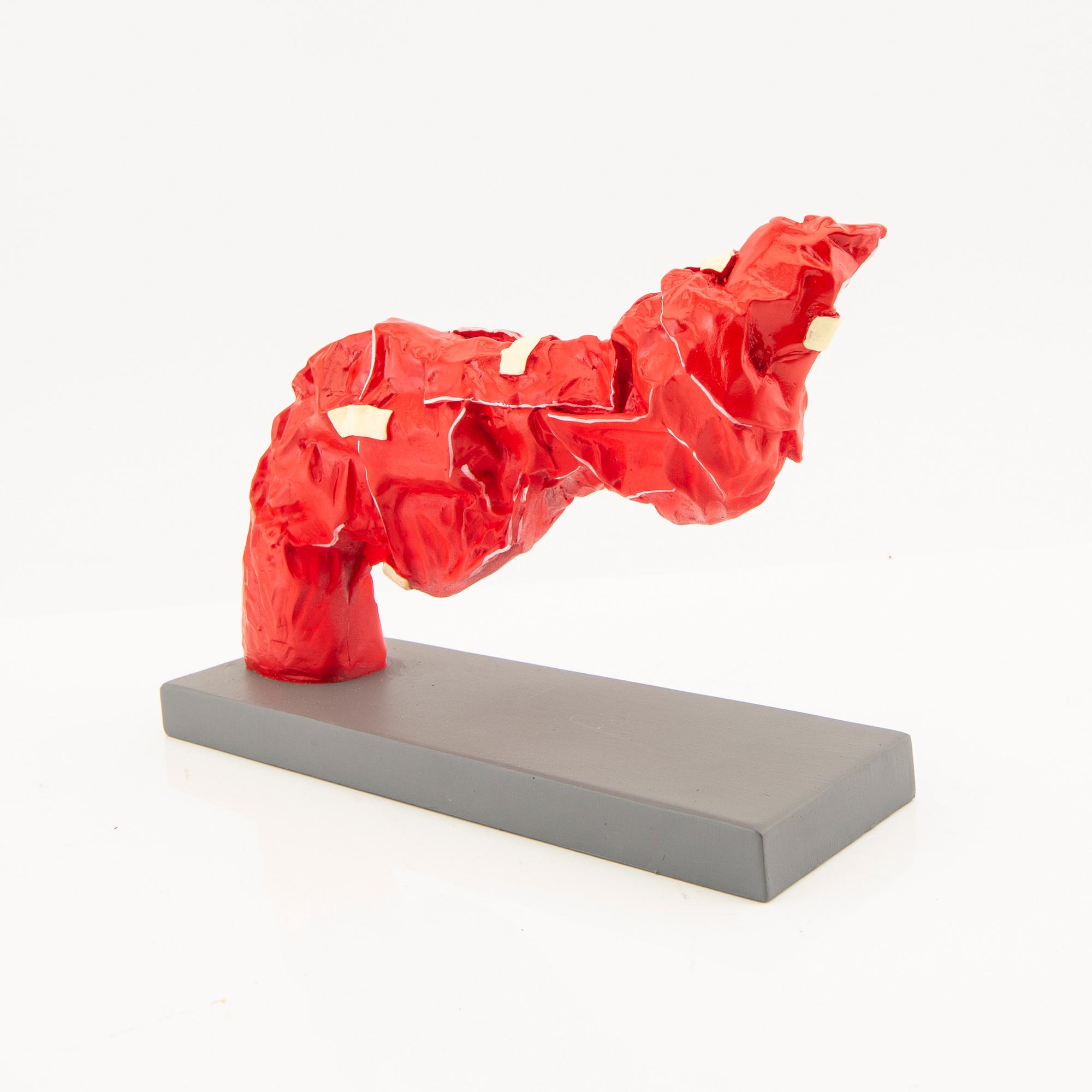 Carl Fredrik Reuterswärd, Non-Violence Project Foundation, skulptur daterad och nurmerad 2017 4/30.
