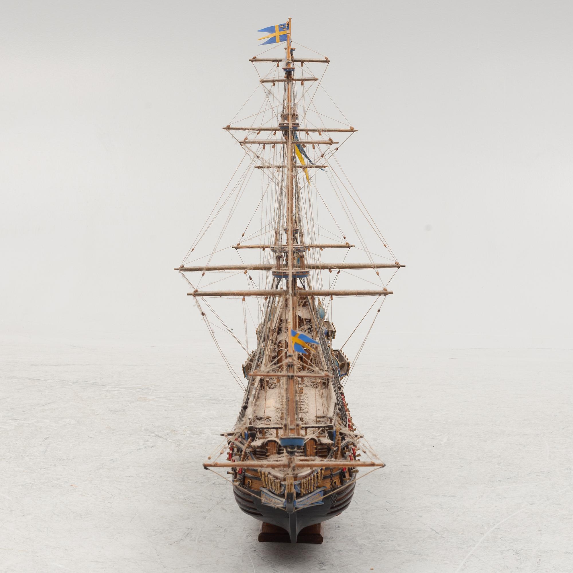 Ship model of Vasa, Built by Bengt Cederholm, 1983.