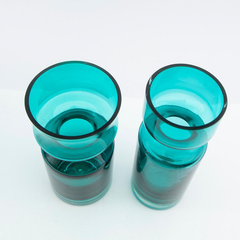 Tamara Aladin, vaser, 4 st, glas, Riihimäen Lasi, 1960/70-tal.