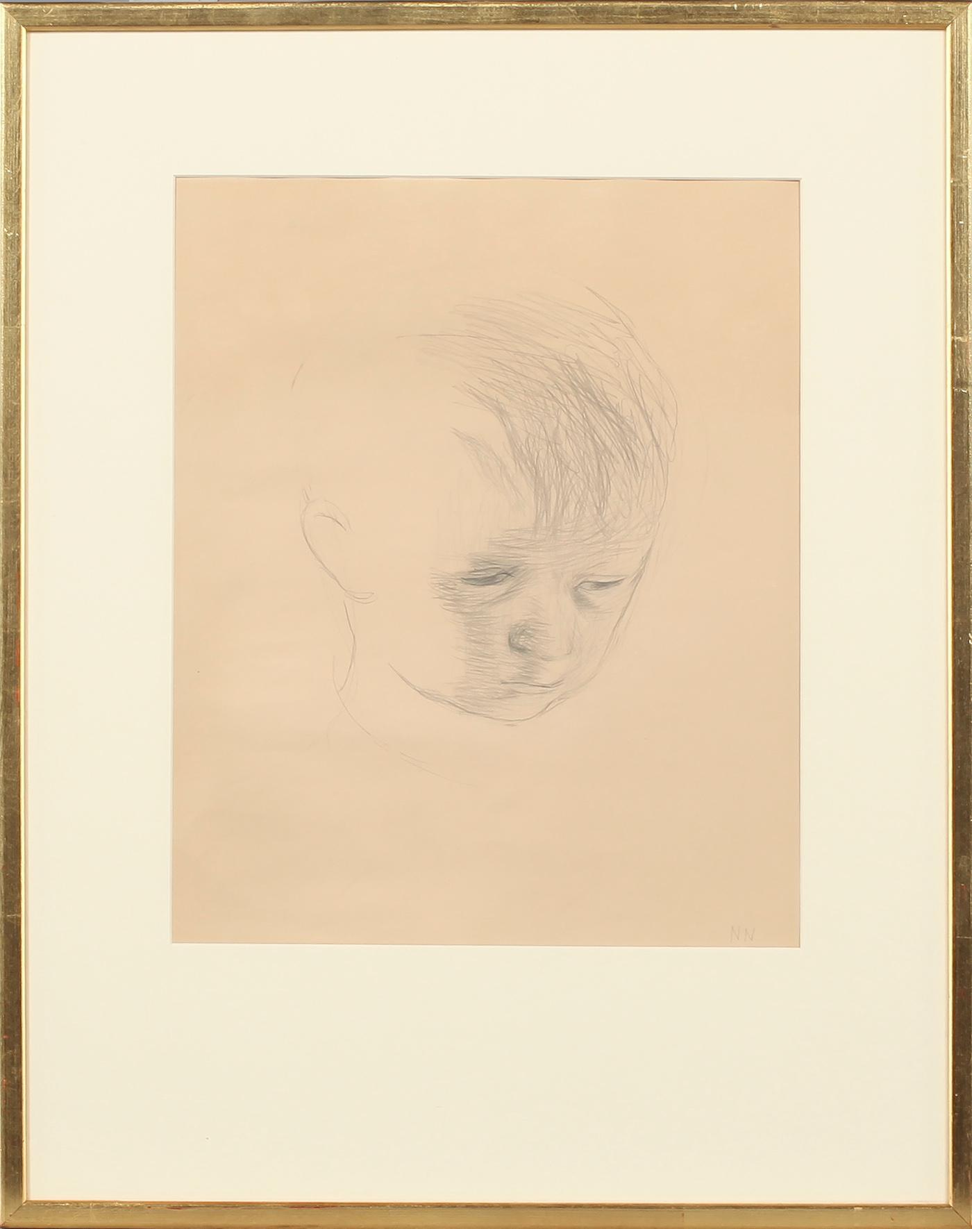 NILS NILSSON, teckning, monogramsignerad.