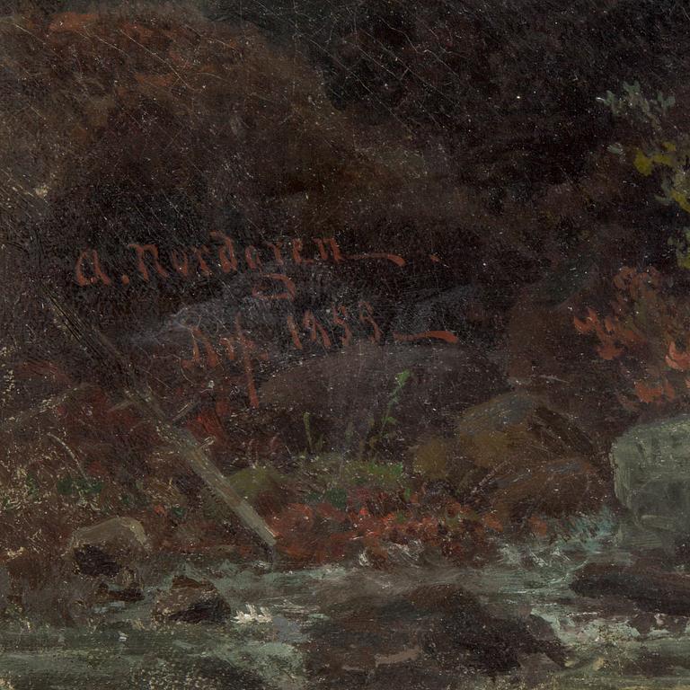 AXEL NORDGREN, Oil on canvas, signed and dated Df 1855?.